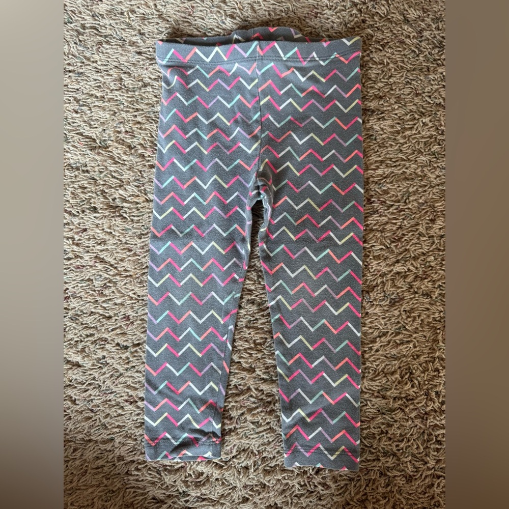 Colorful Chevron Kids Leggings